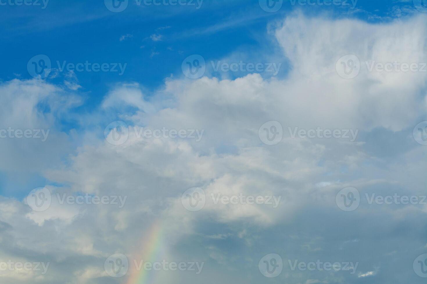 Sky and clouds of weather changes during the rainy season in tropical areas covered with smoke. photo