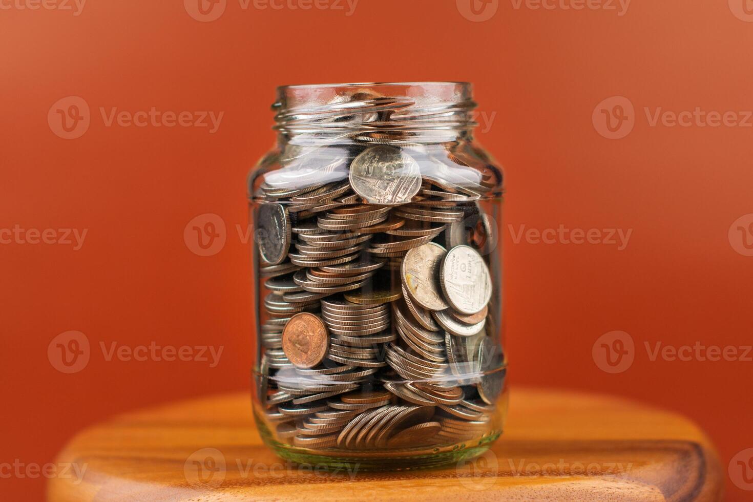 Saving Coins in Glass Bottles and Creating a Good Financial Path, Financial Stability and Financial Success photo