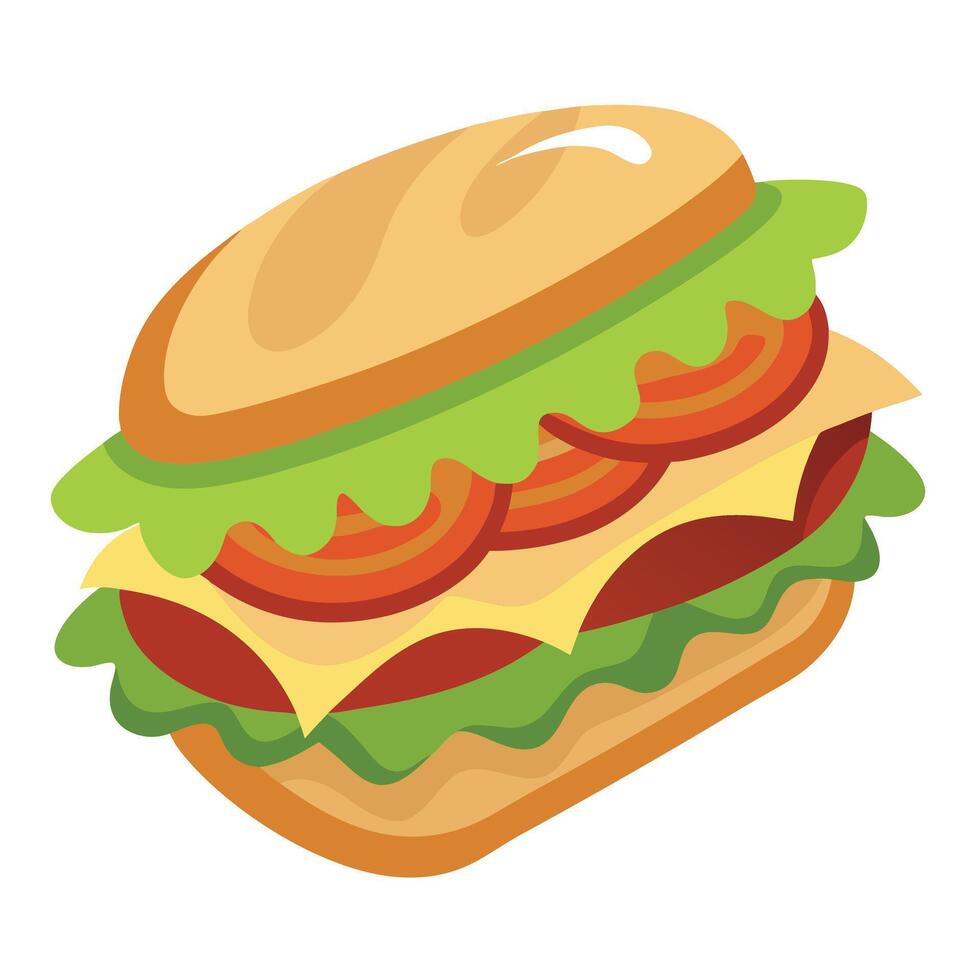 Close-up realistic photo featuring a gourmet avocado and bacon sandwich on a white background vector