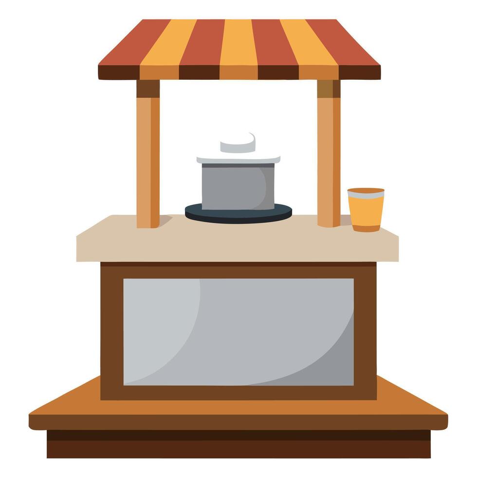 Kitchen podium background food product stand table pedestal display wooden platform and marble vector