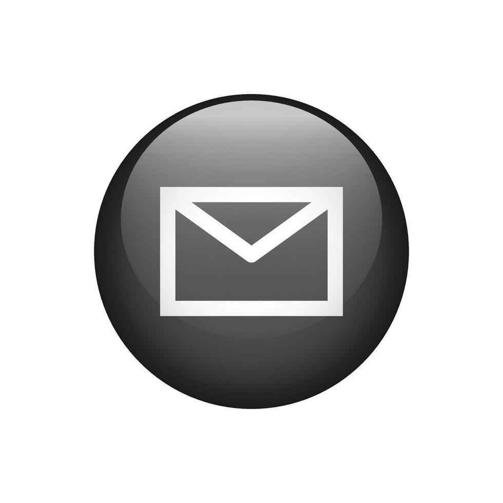 Mail icon sign. Button for graphic design, website or app. illustration vector
