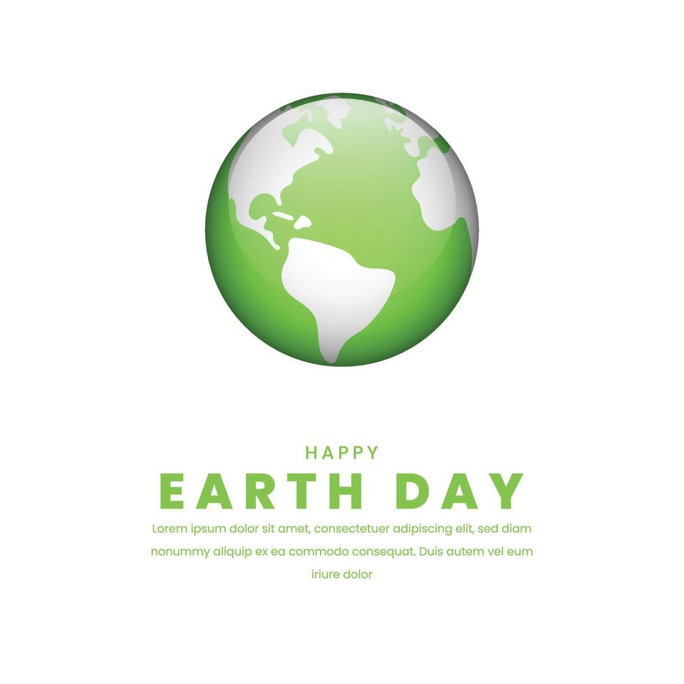 Happy Earth Day for Banner, poster and card design. illustration vector