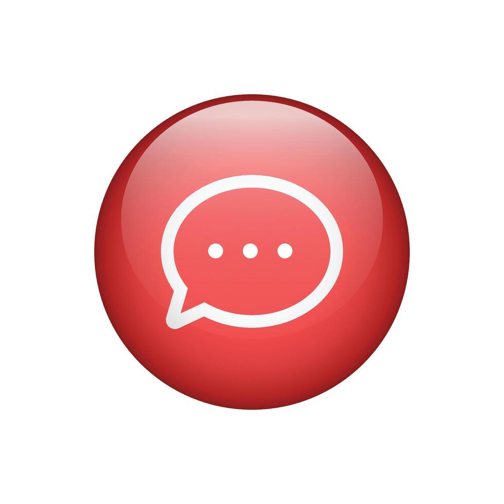Chat icon sign. Button for graphic design website or app. illustration vector