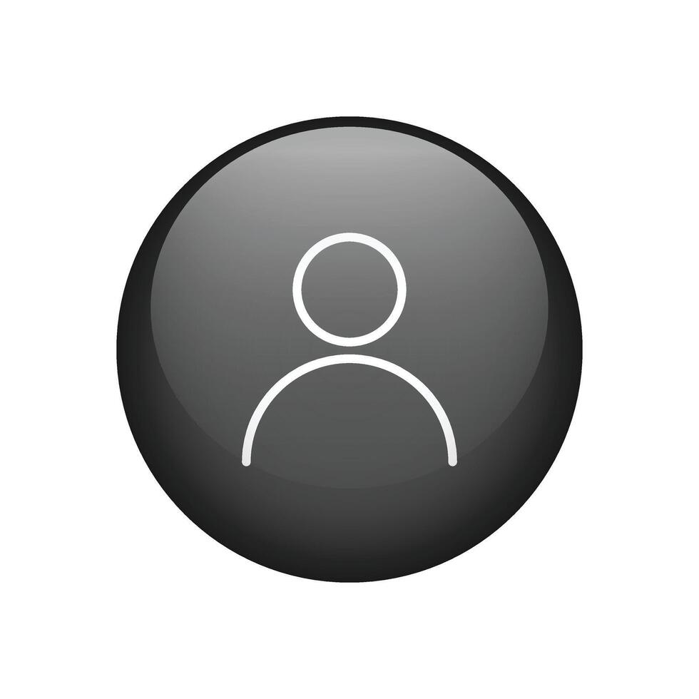 User profile avatar person button icon vector