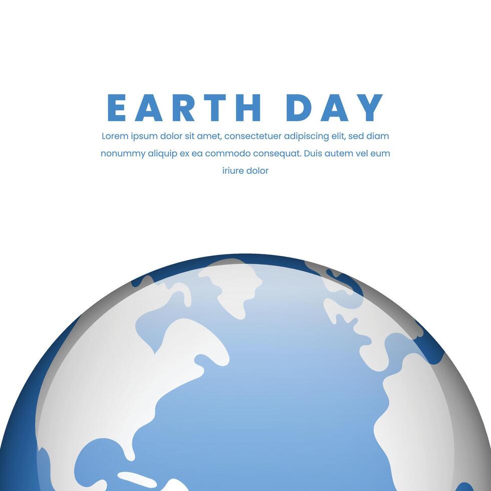 Planet Earth Day for Banner, poster and card design. illustration vector