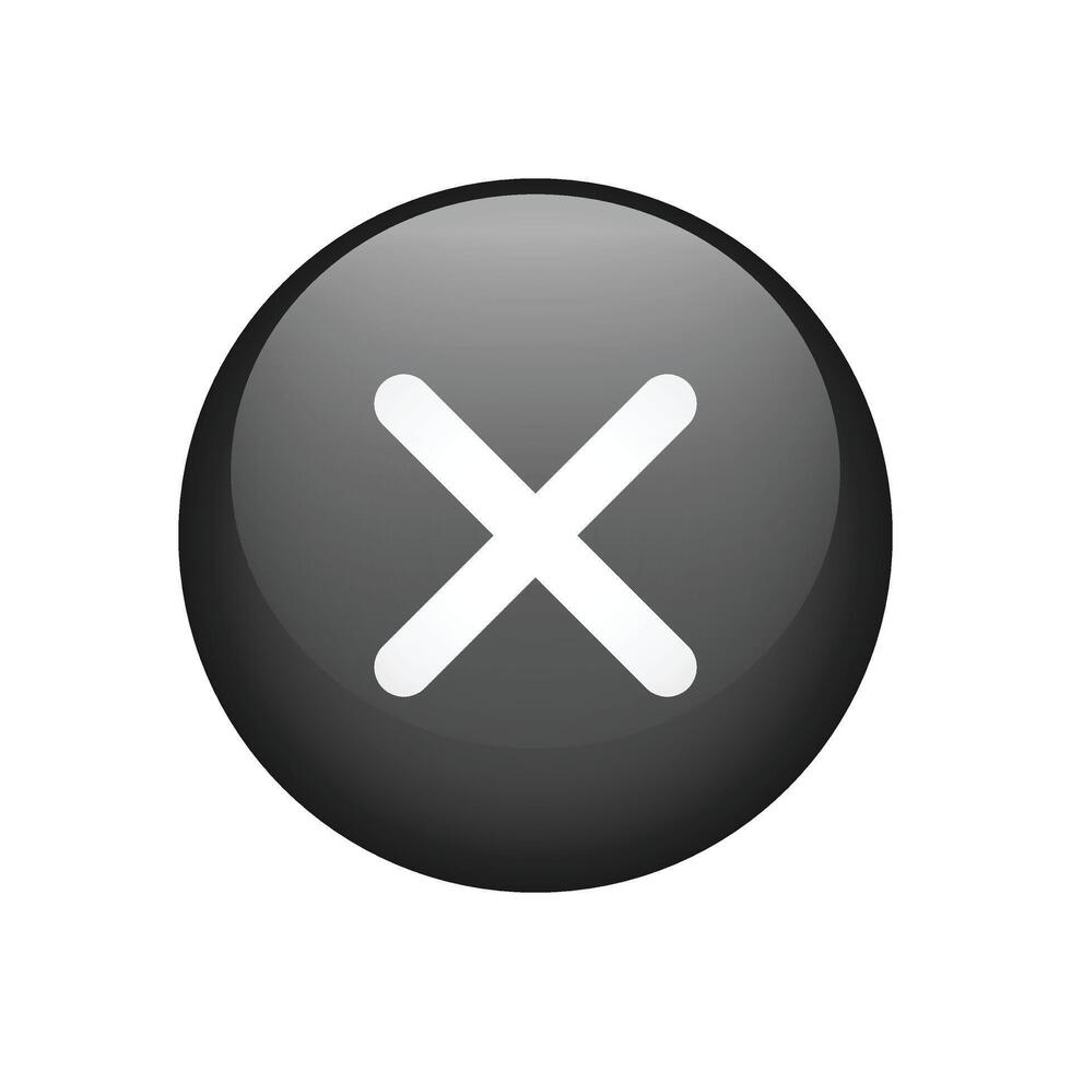 Close icon. Delete sign and symbol for graphic design. vector