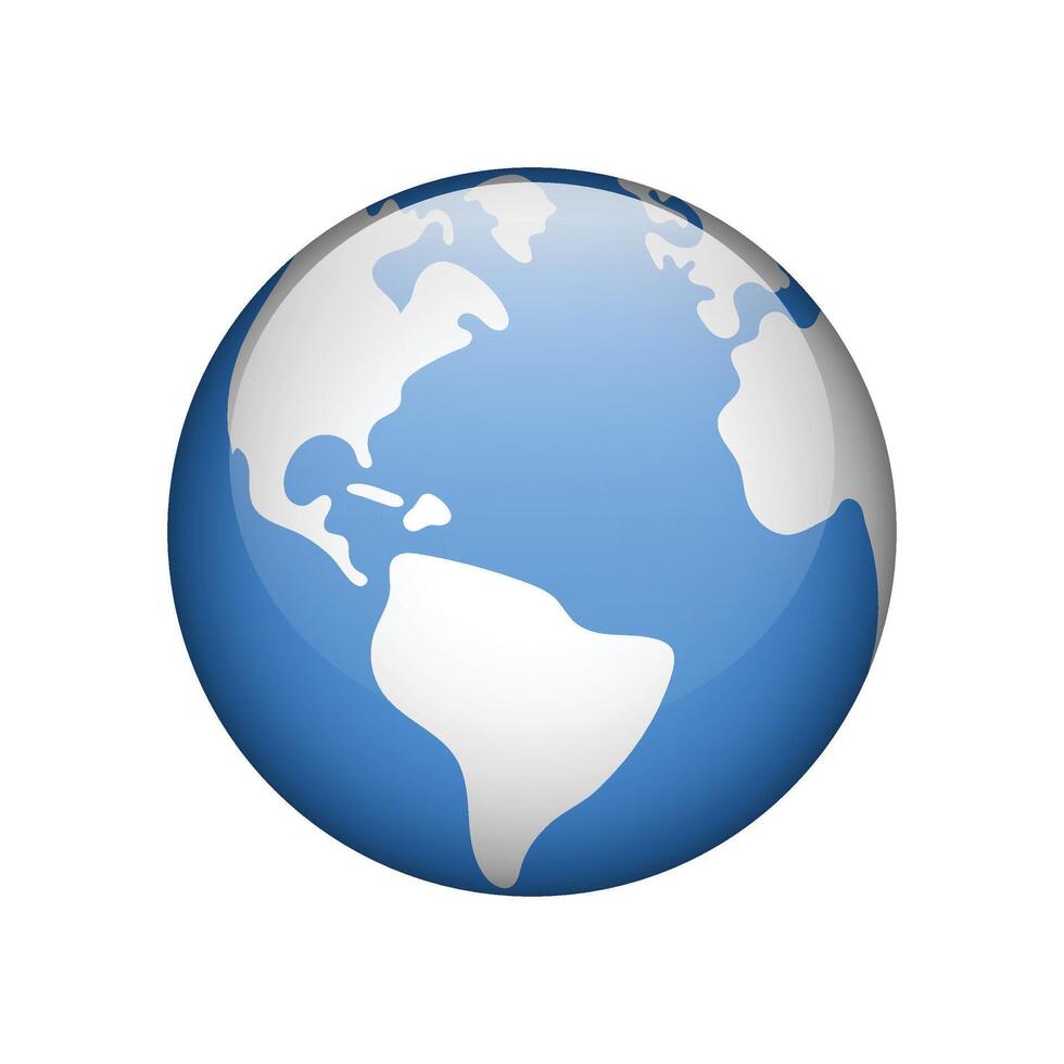 Globe Earth icon sign Isolated background. illustration. vector