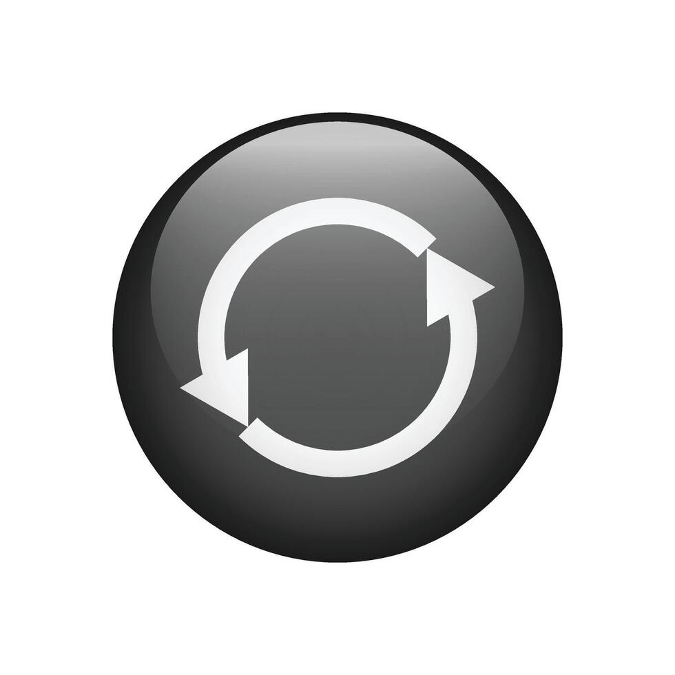 Arrows repeat icon. Repetition icon isolated background. vector