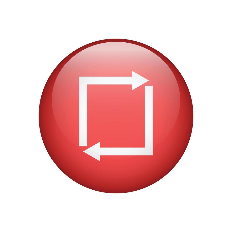 Arrows Repeat icon. Cycle and repeat symbol. vector