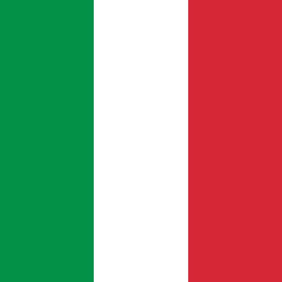 Italian flag isolated design. vector