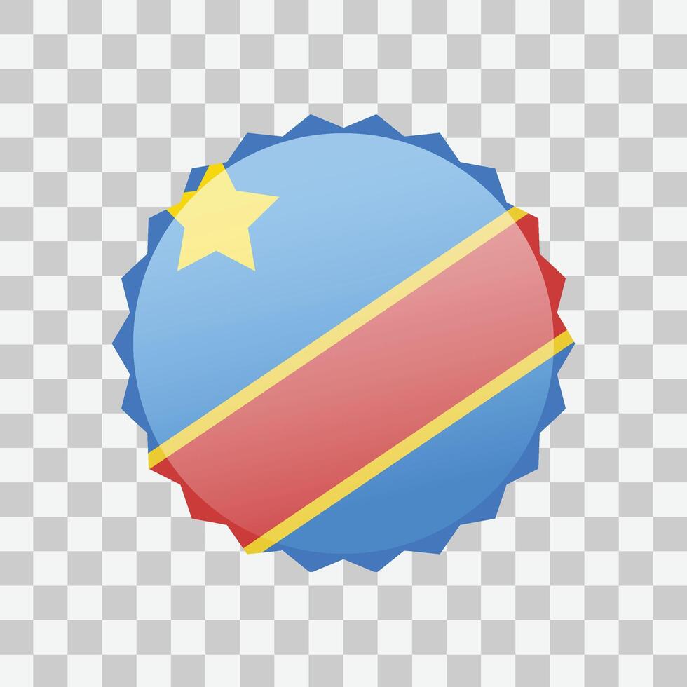 Flag of Congo. icons vector