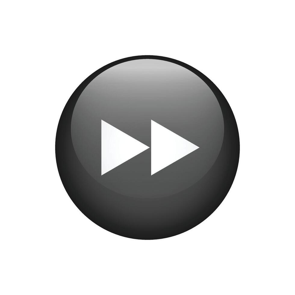 forward button icon on white Background. vector