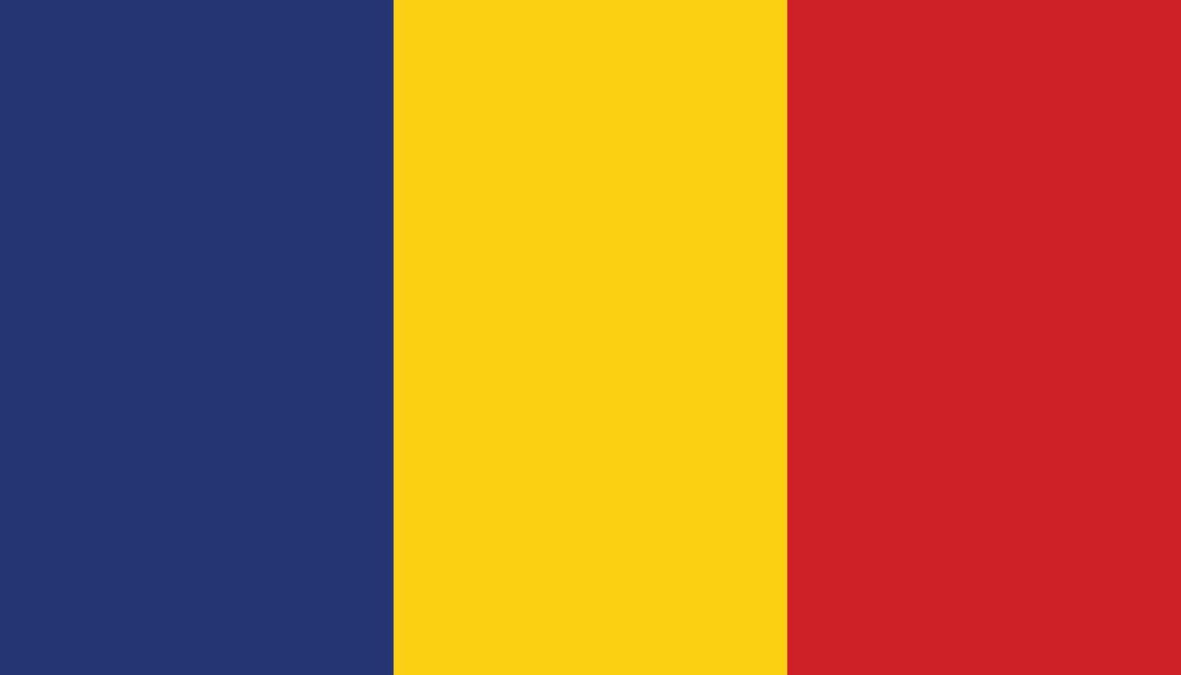 Flag of Romania. Isolated vector