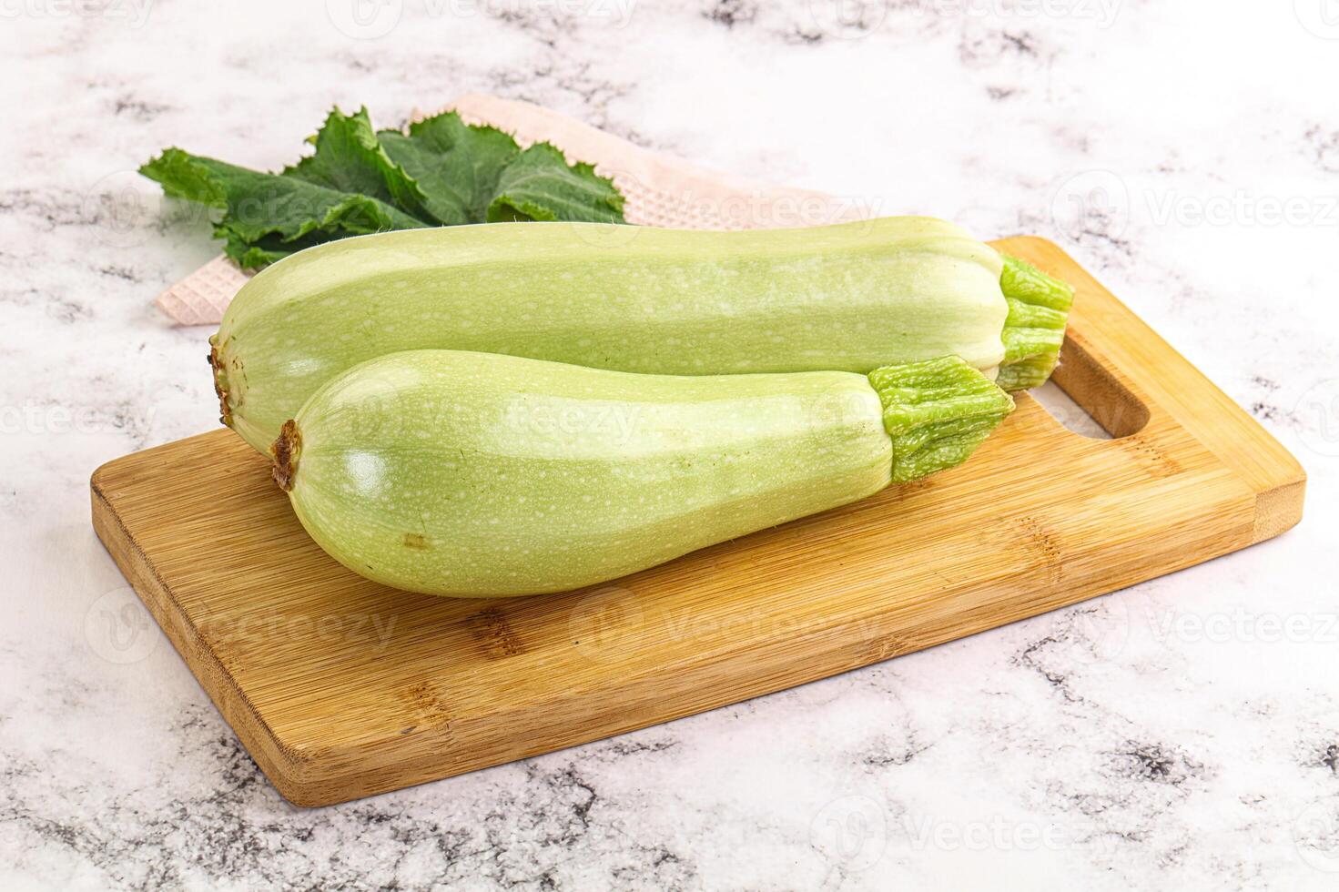 Raw frsh ripe zucchini vegetable photo