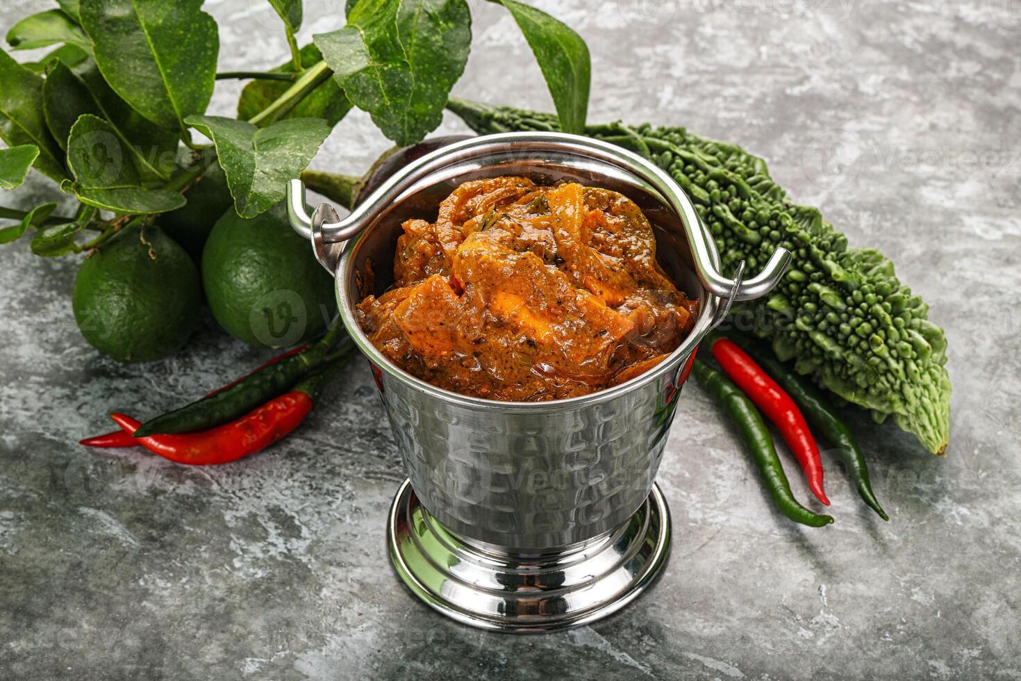Indian cuisine - homemade mutter paneer photo