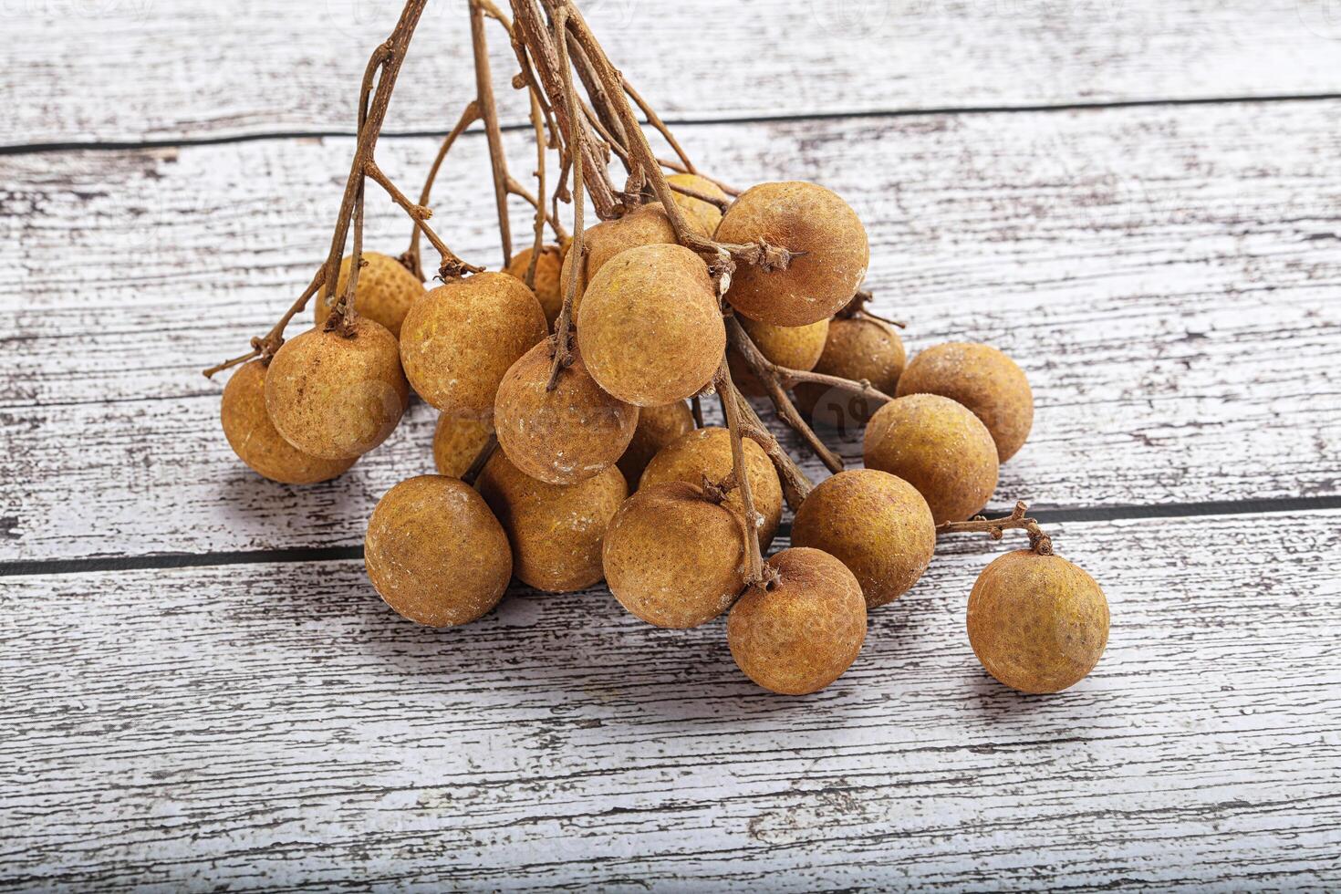 Ripe sweet tropical Longan fruit photo