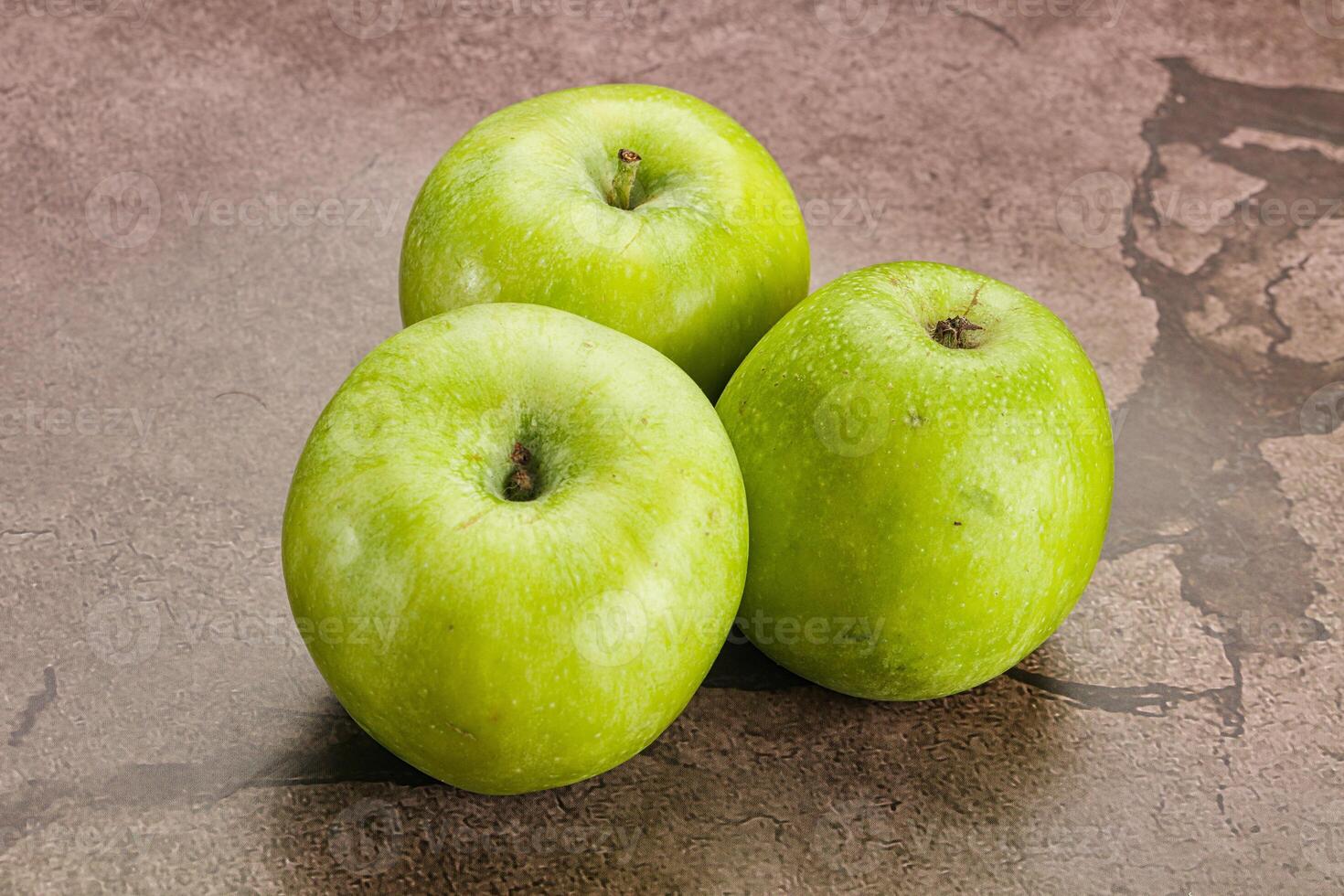 Sweet and juicy green apple photo