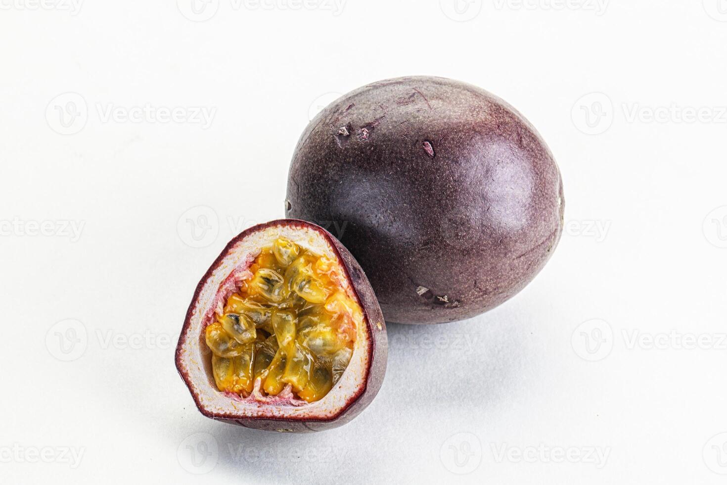 Tropical sweet and juicy passionfruit photo