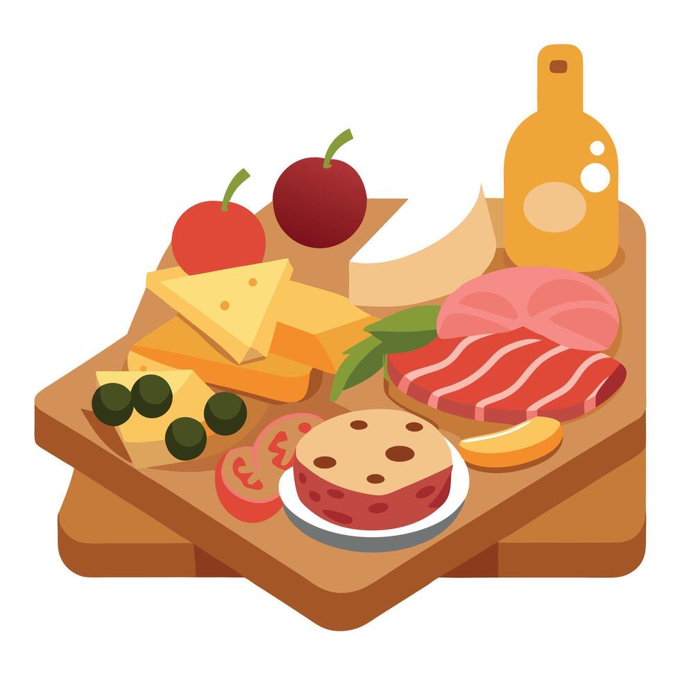 Cows through the sun's rays on the field. Farm products. Meat products. Milk products. Banner. vector