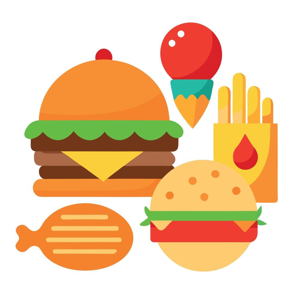 Chicken sandwich Fried chicken Chicken fingers Hamburger. chicken burger. food. recipe. cheese vector