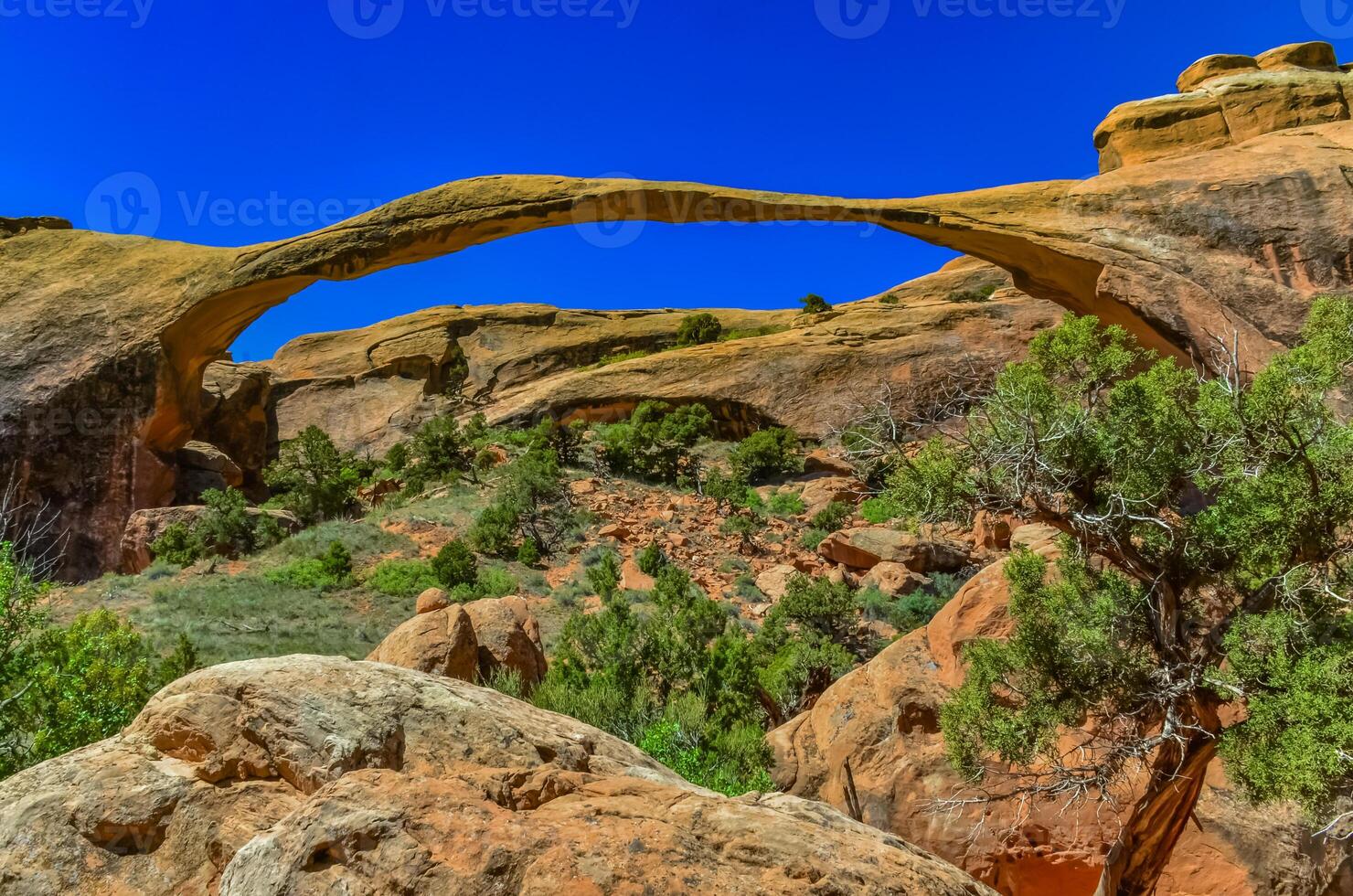 Landscape Arch is one of the major arches on the Devils Garden trail. Arches NP in Moab, Utah photo