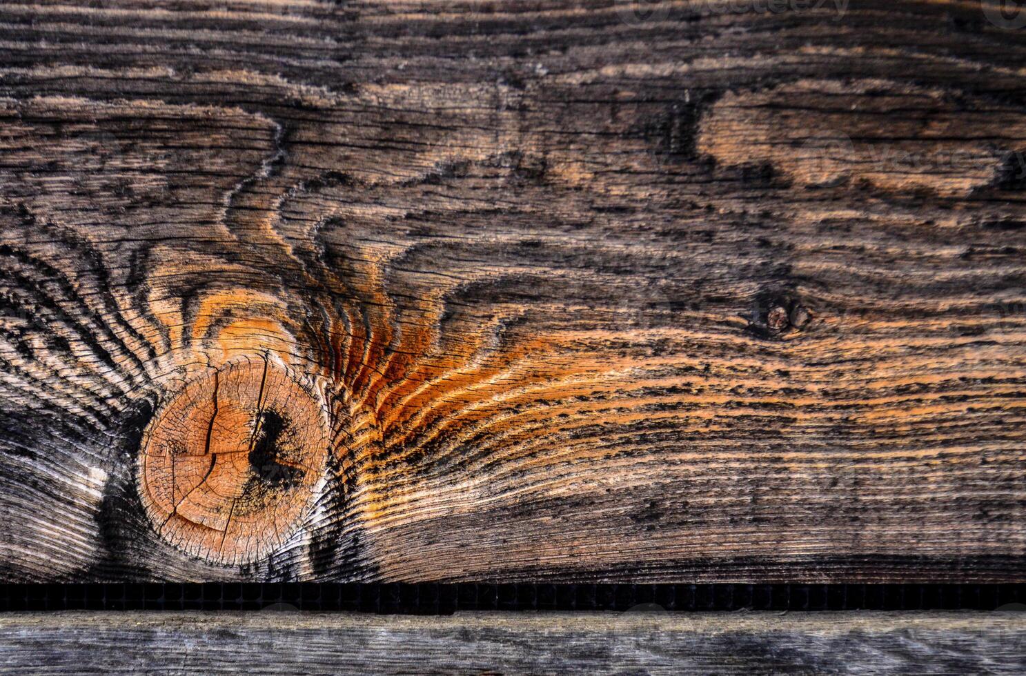 Wooden background, vintage rotten planks that survived on an old 18th century barn, Ohio USA photo