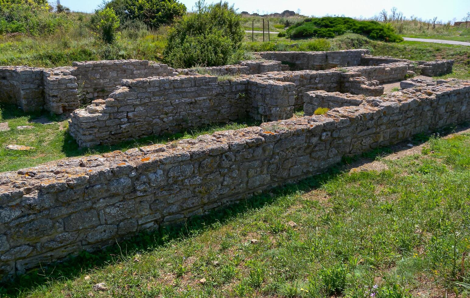 BULGARI, BLACK SEA - AUGUST 26, 2014 - ancient ruins of an antique settlement on Cape Kaliakra, Bulgaria photo