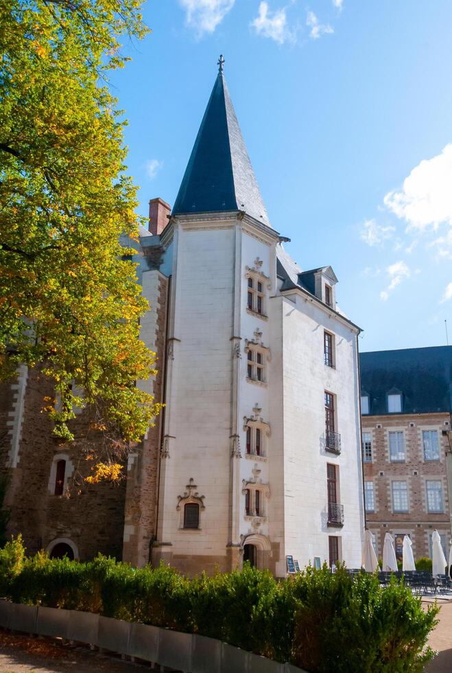 NANTES, FRANCE - SEPTEMBER 12, 2017 - Internal view of Square of Castle of Brittany Duke's. photo