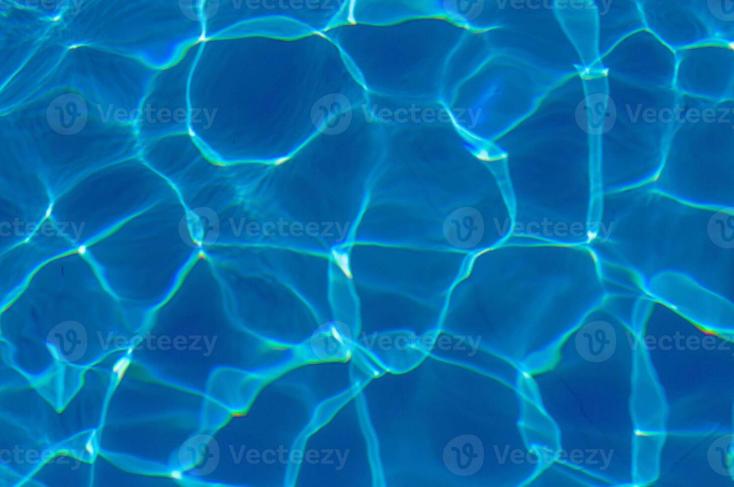 The reflection of the suns rays in the water in the pool with sea water, The glare of the sun, Egypt photo