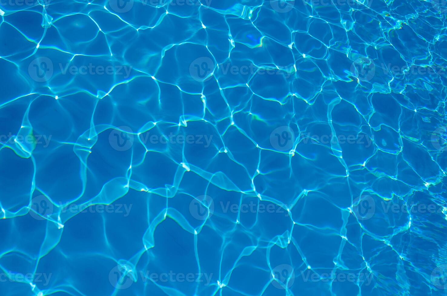 The reflection of the suns rays in the water in the pool with sea water, The glare of the sun, Egypt photo