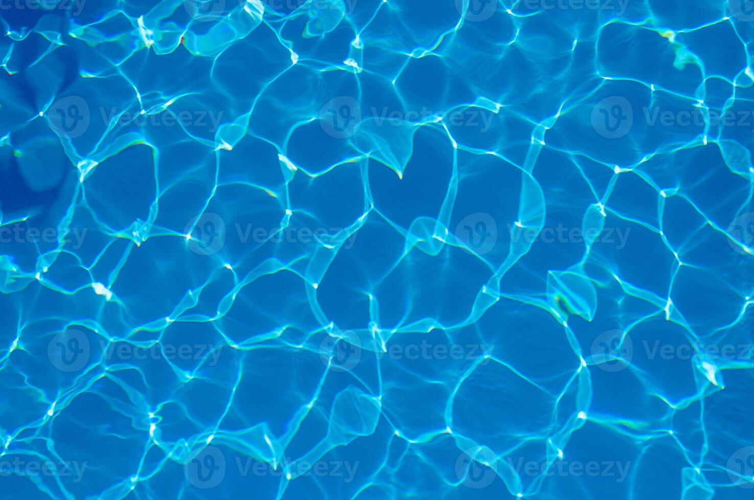 The reflection of the suns rays in the water in the pool with sea water, The glare of the sun, Egypt photo