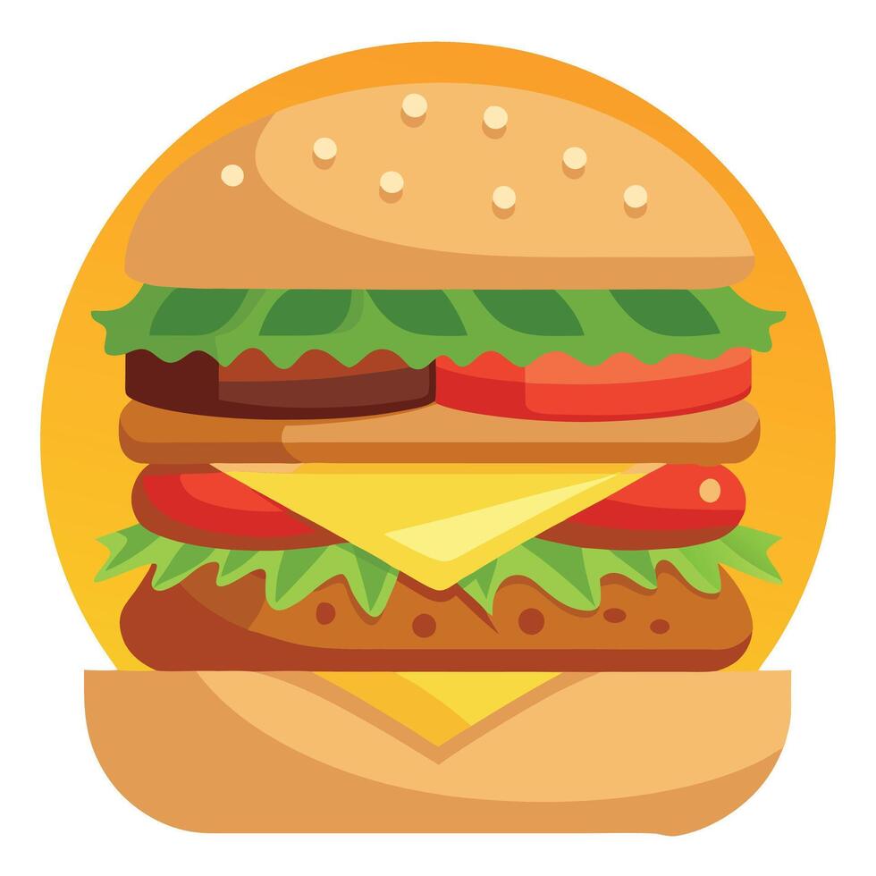 A classic menu featuring assorted sandwiches with beef. cheese. lettuce. tomato. and delicious toppi vector