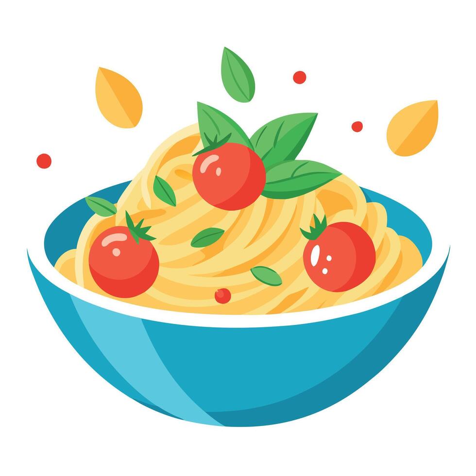 A moody close-up shot of a fork spearing a single spaghetti noodle. coated in the creamy carbonara s vector