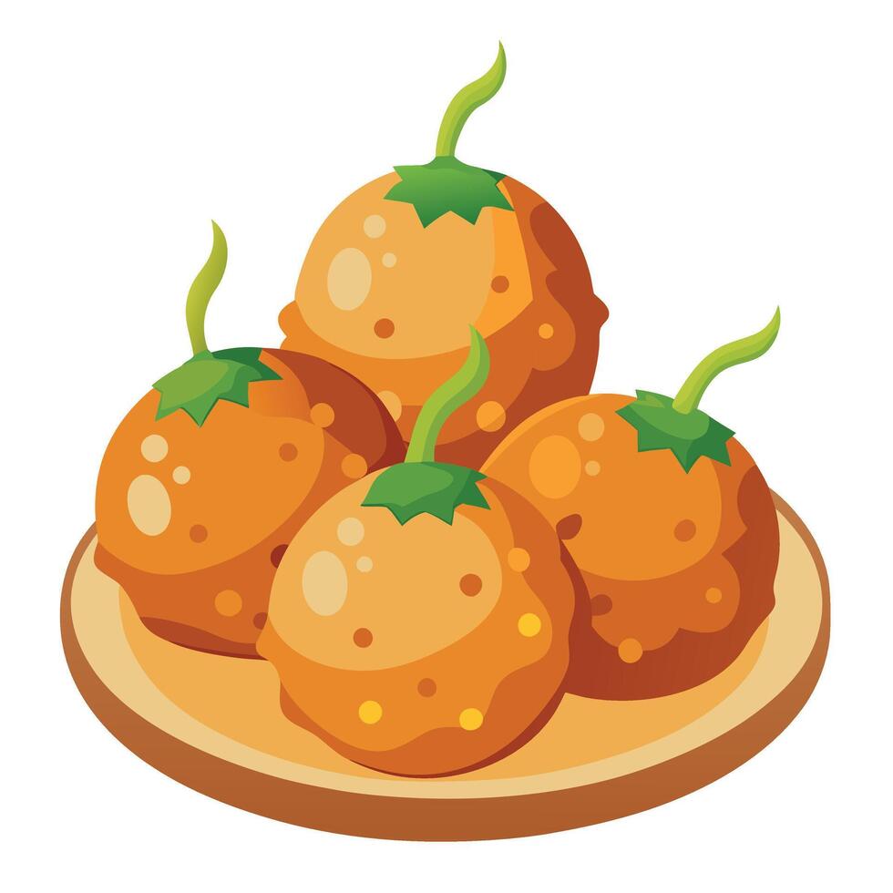 Crispy Cheese Jalapeno Bacon Bites - Cheddar Jalapeno Popper Bites. Fried cheese balls with halopena vector