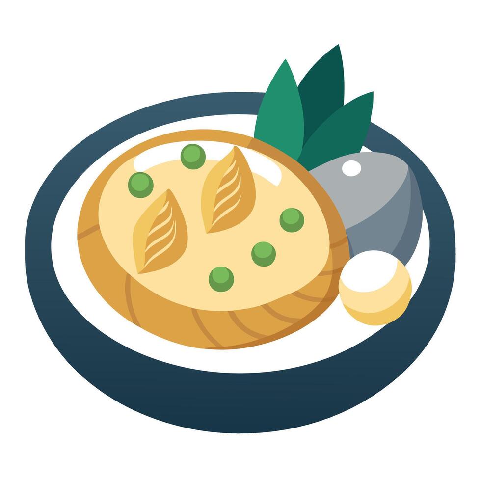 Bacalhau with Potatoes vector