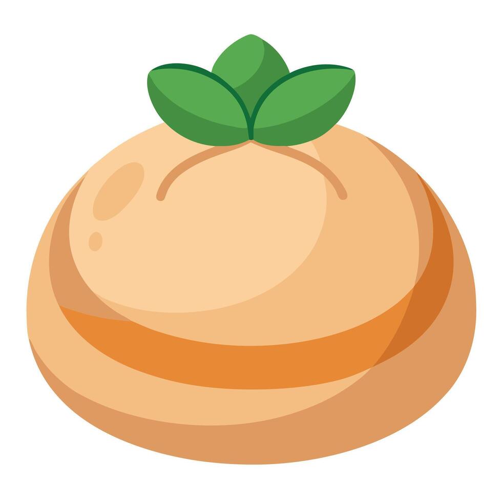 Korean sticky bao buns vector