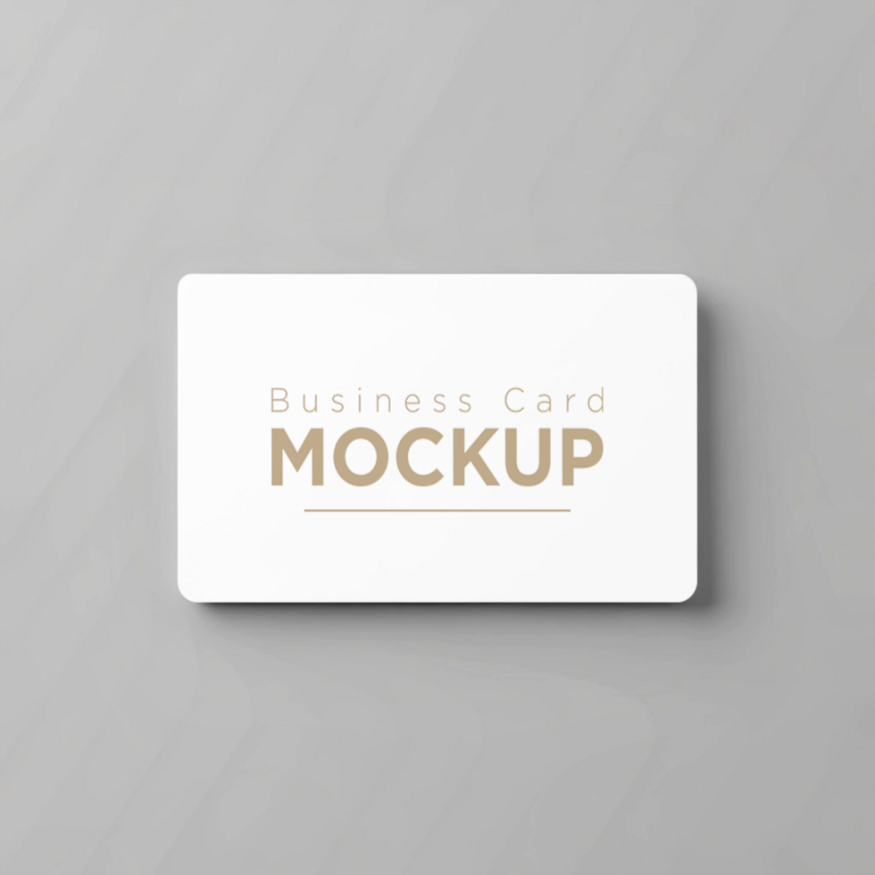 Minimalist Editable Business Card Mockup for Clean, Sleek, and Professional Corporate Visuals with Fully Customizable Design and High Resolution Display psd