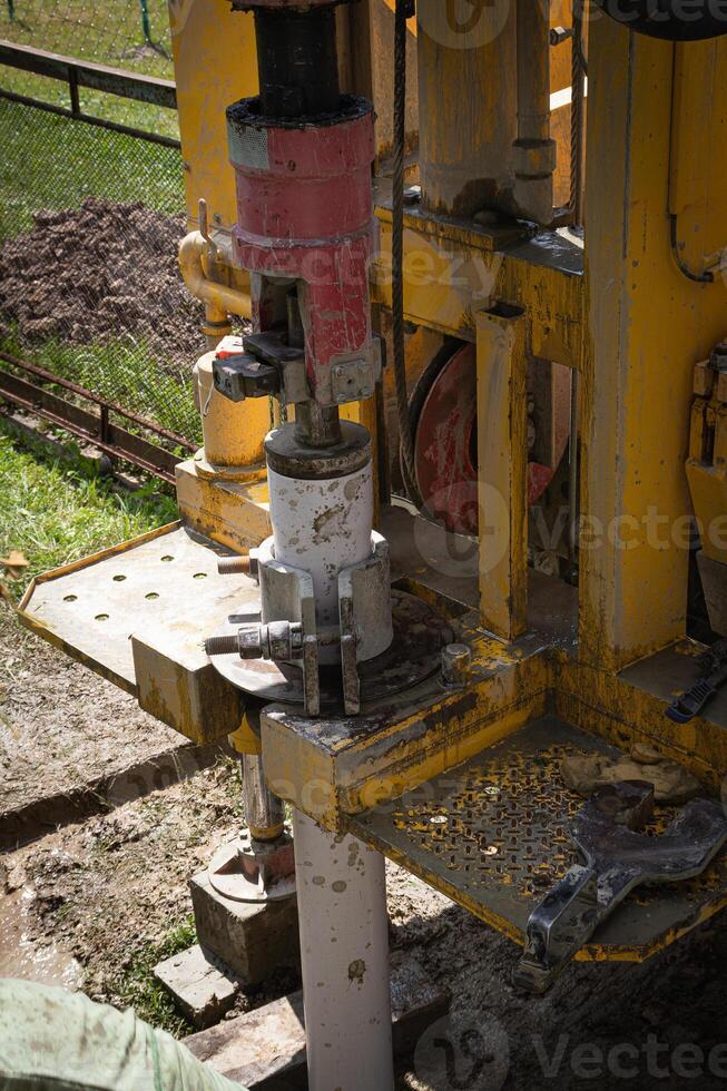 water well, drilling machine, spring, underground springs, photo