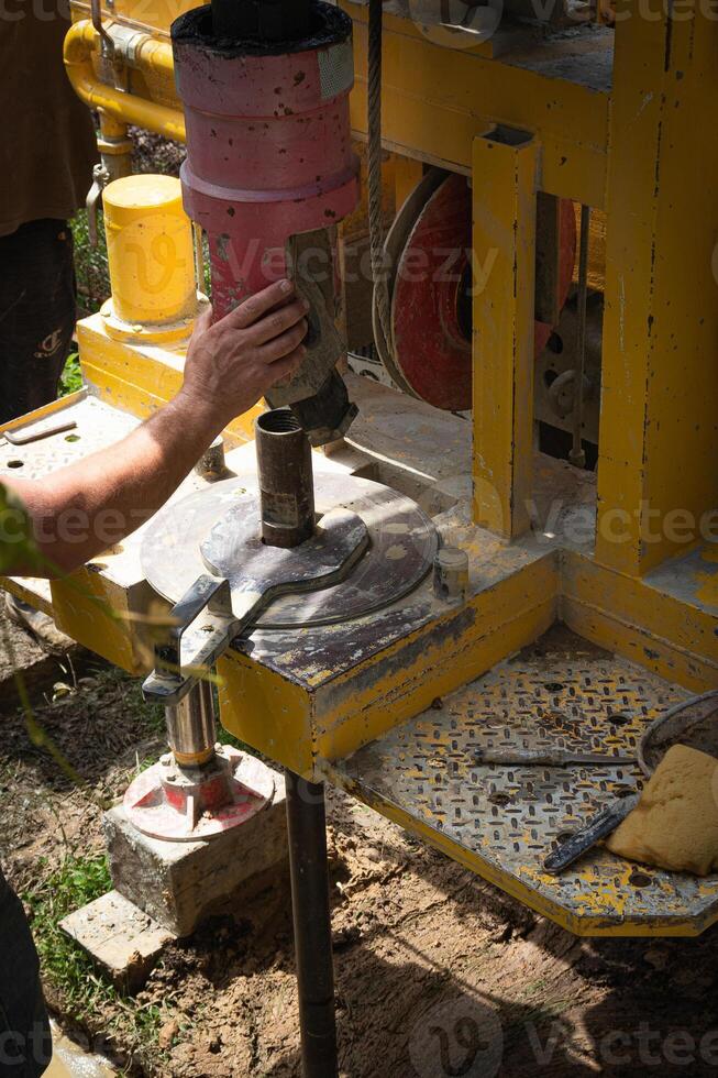 water well, drilling machine, spring, underground springs, photo