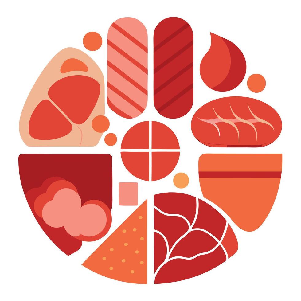 Little piggy on a white background. An object generated using artificial intelligence vector