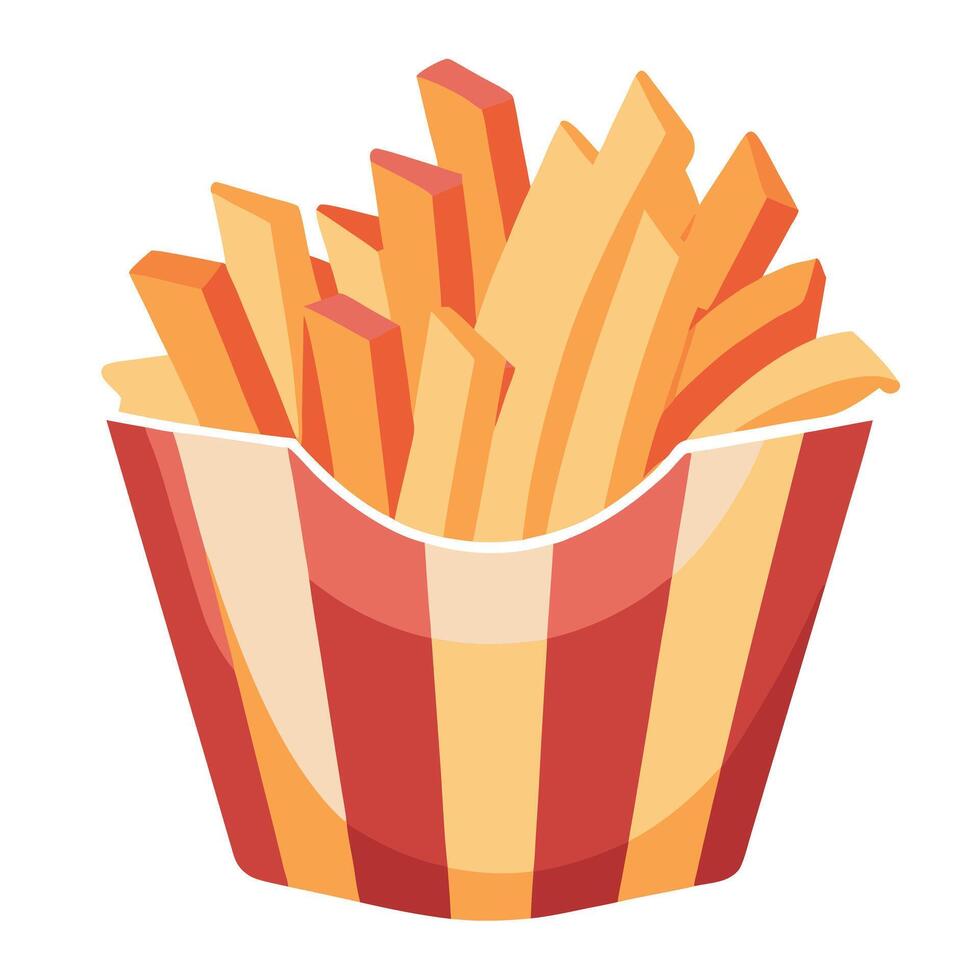 Deliciously Loaded Ranch Bacon Fries Isolated on Transparent Background . vector
