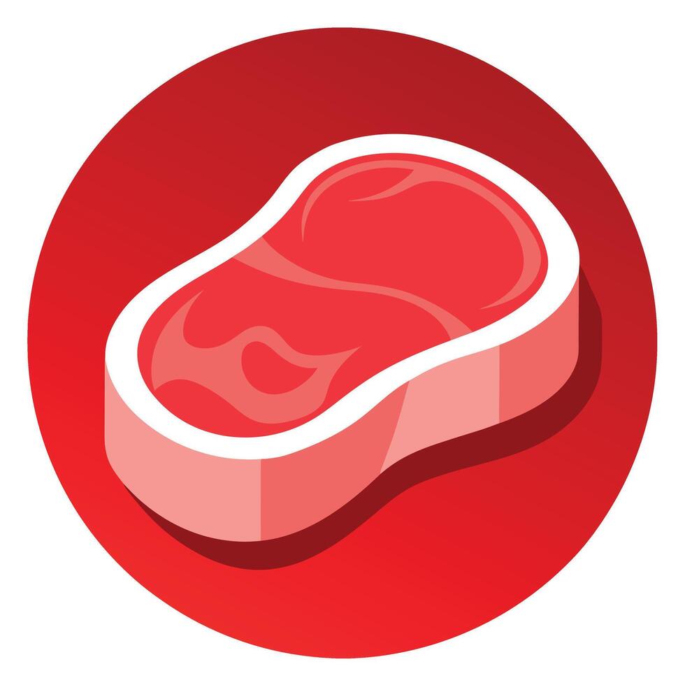 Fresh realistic red meat steak texture. 3d raw meat background. Cow cut steak pattern. vector