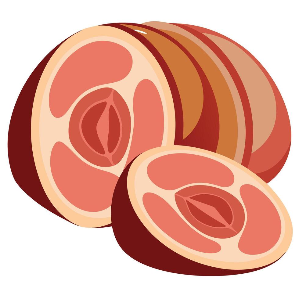 Clean and detailed image of a rare exotic pig with elaborate. decorative fur vector