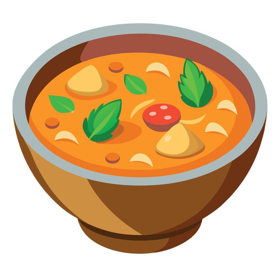 Chicken mussaman curry vector