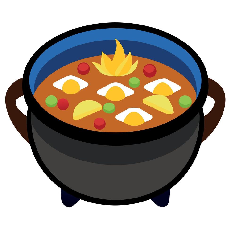 Sancocho de colombia. stew vector