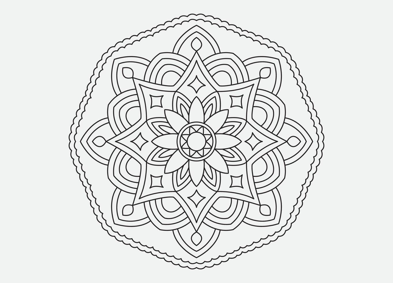 Symmetry in Color, Mandala Designs for Creative Expression vector