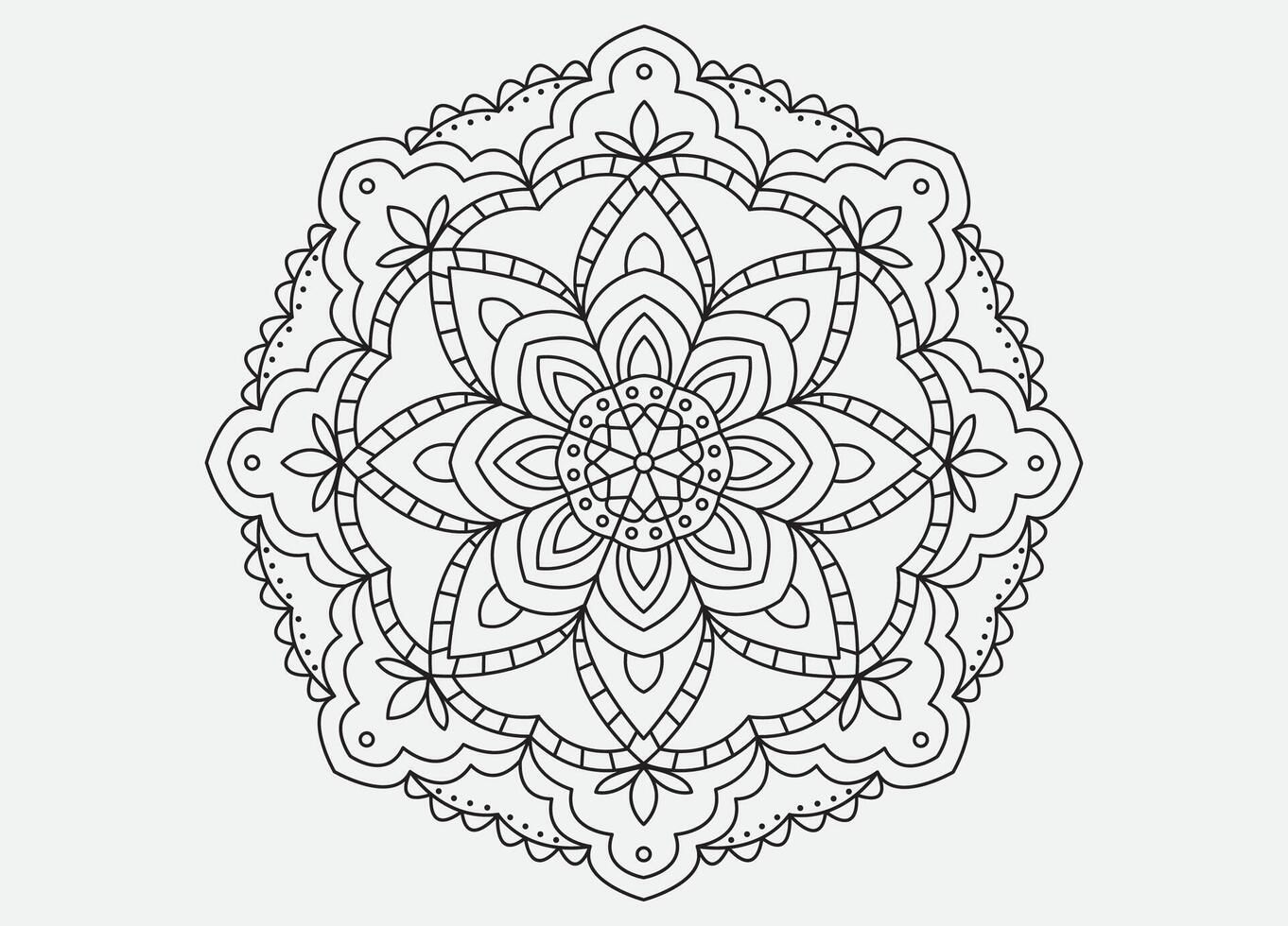 Mystical Mandalas, Color Your Calm vector