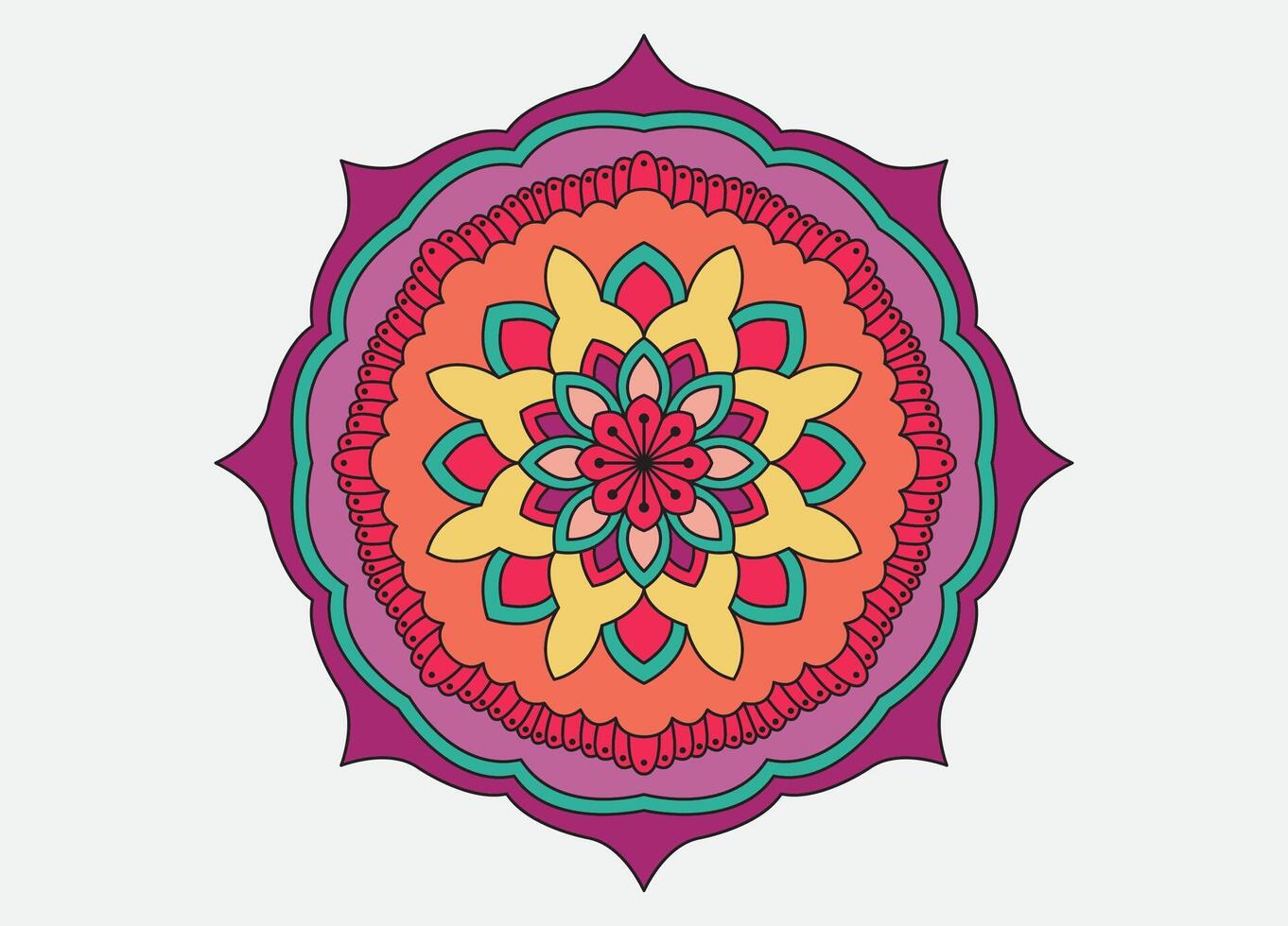 Zen Mandalas, Peaceful Patterns for Mindful Coloring vector