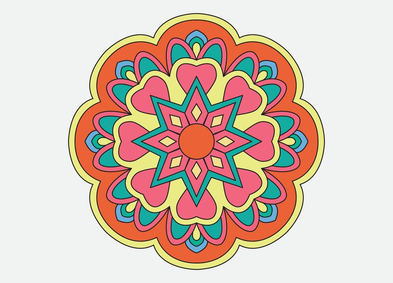 Sacred Patterns, Mandala Coloring for Inner Peace vector
