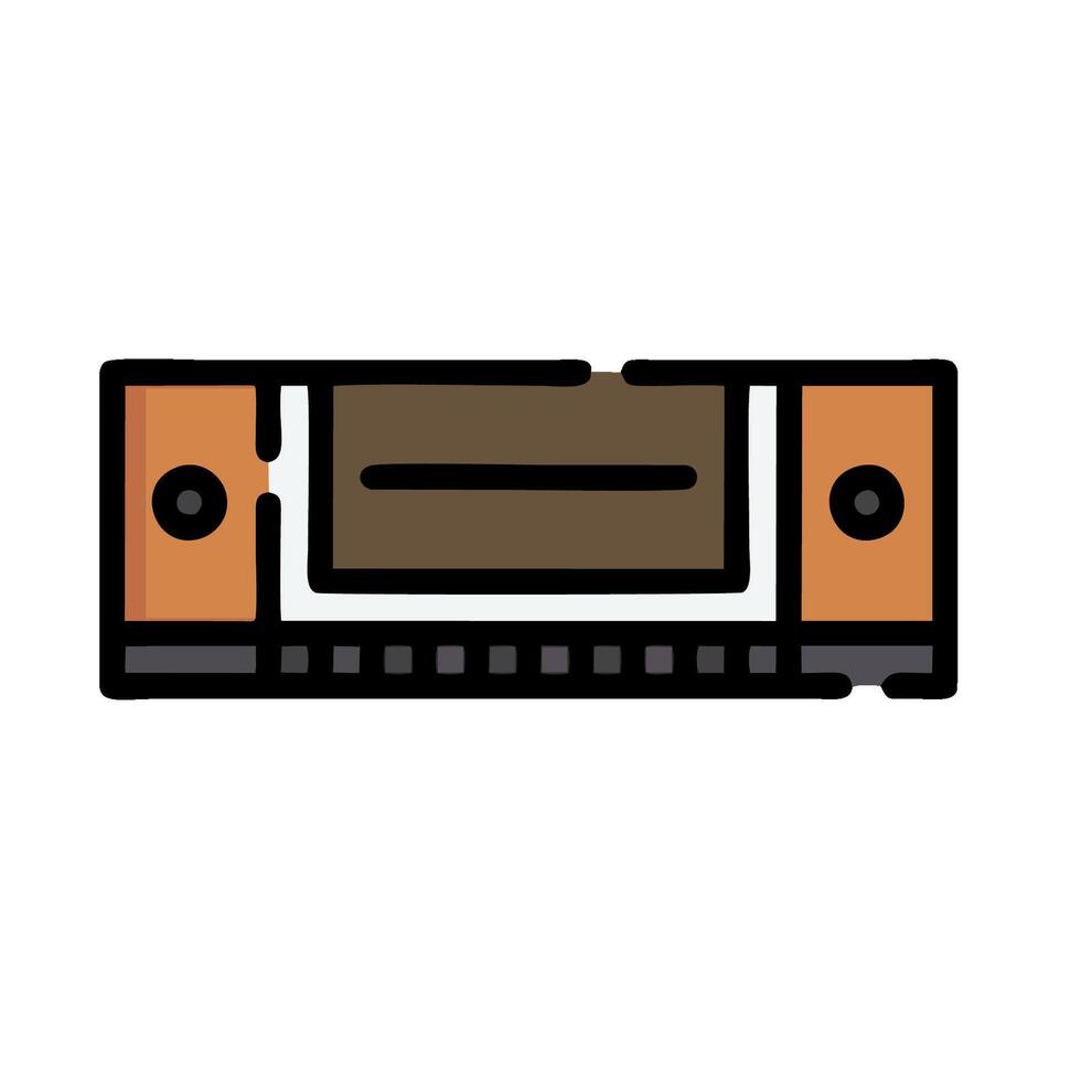 an icon of a computer with a memory card vector